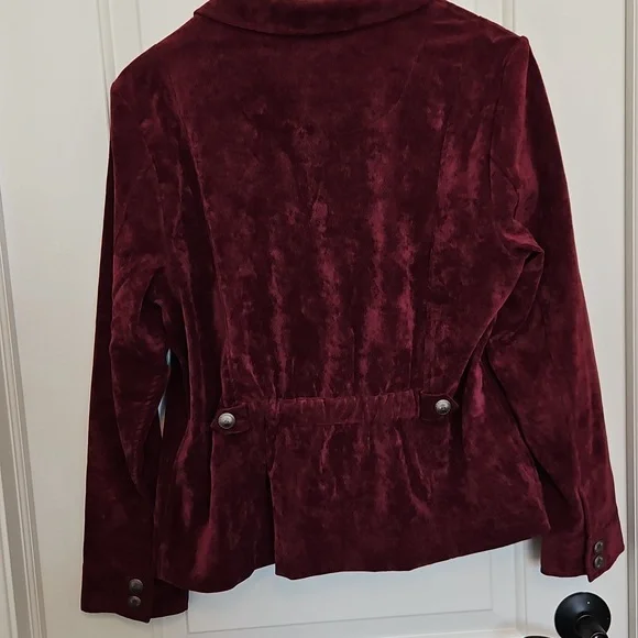 Merlot Corduroy Shacket | Vintage Americana Barn Chore Jacket| Sz. L - Picture 9 of 11